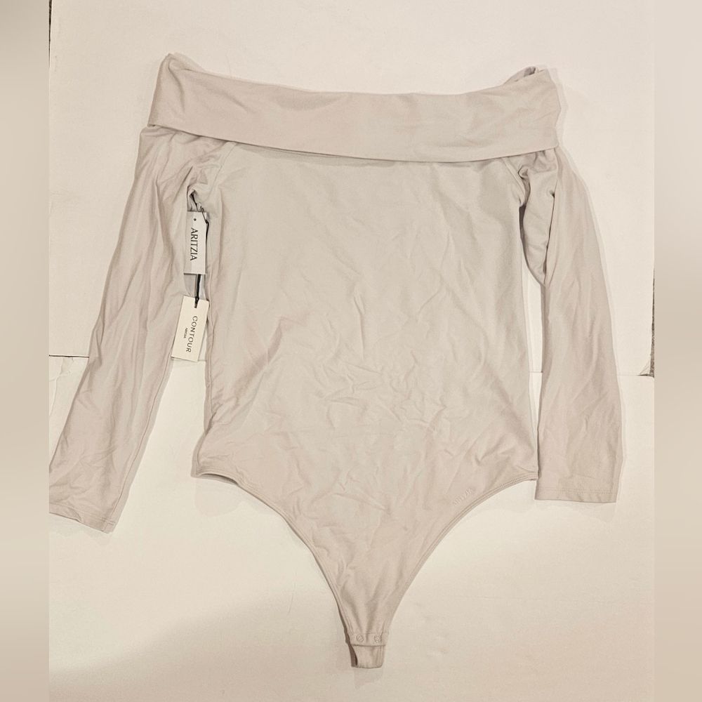NWT Aritzia Cream Contour Bodysuit Size XL - Picture 3 of 7